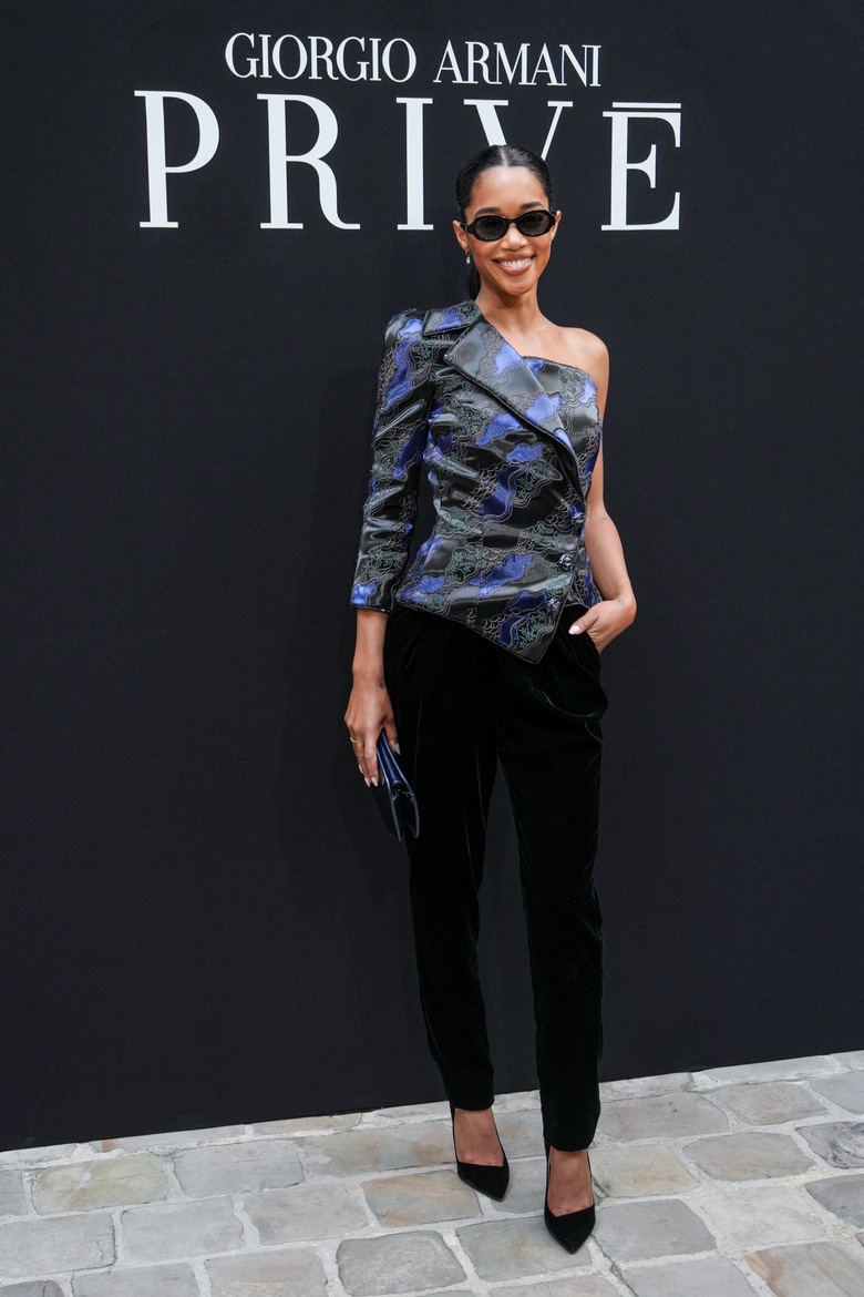 Laura Harrier Steals the Spotlight at Parisian Haute Couture Event