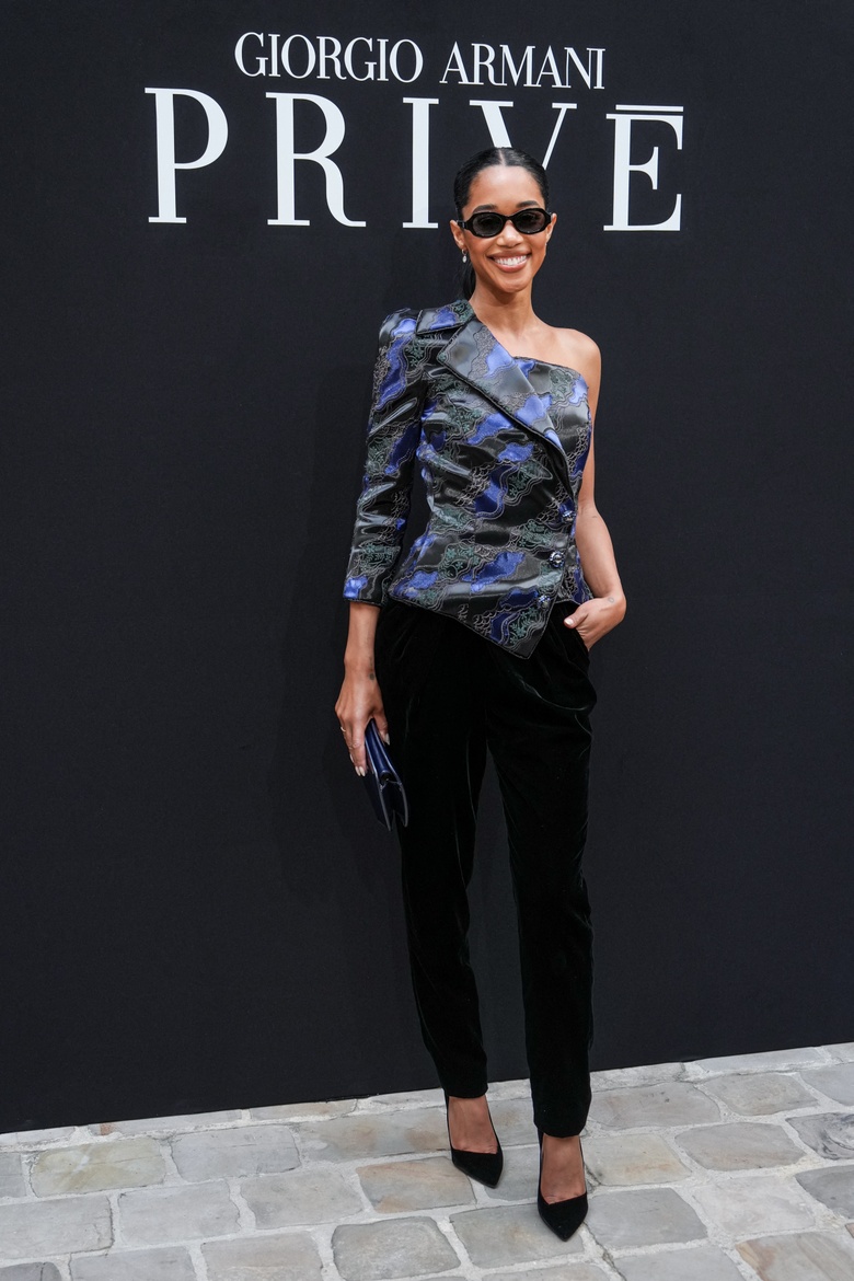 Laura Harrier Steals the Spotlight at Parisian Haute Couture Event