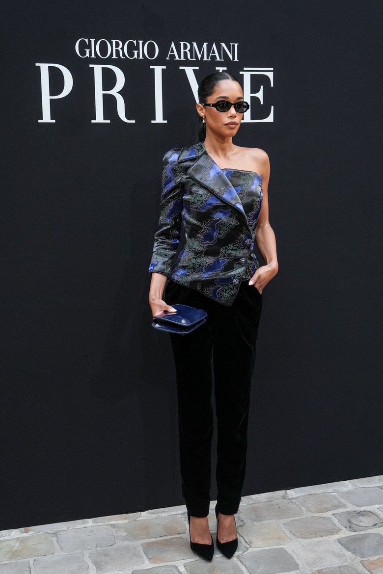 Laura Harrier Steals the Spotlight at Parisian Haute Couture Event