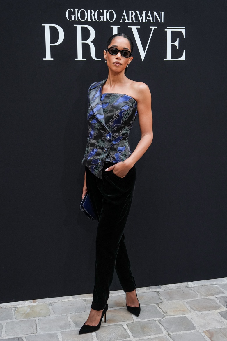 Laura Harrier Steals the Spotlight at Parisian Haute Couture Event