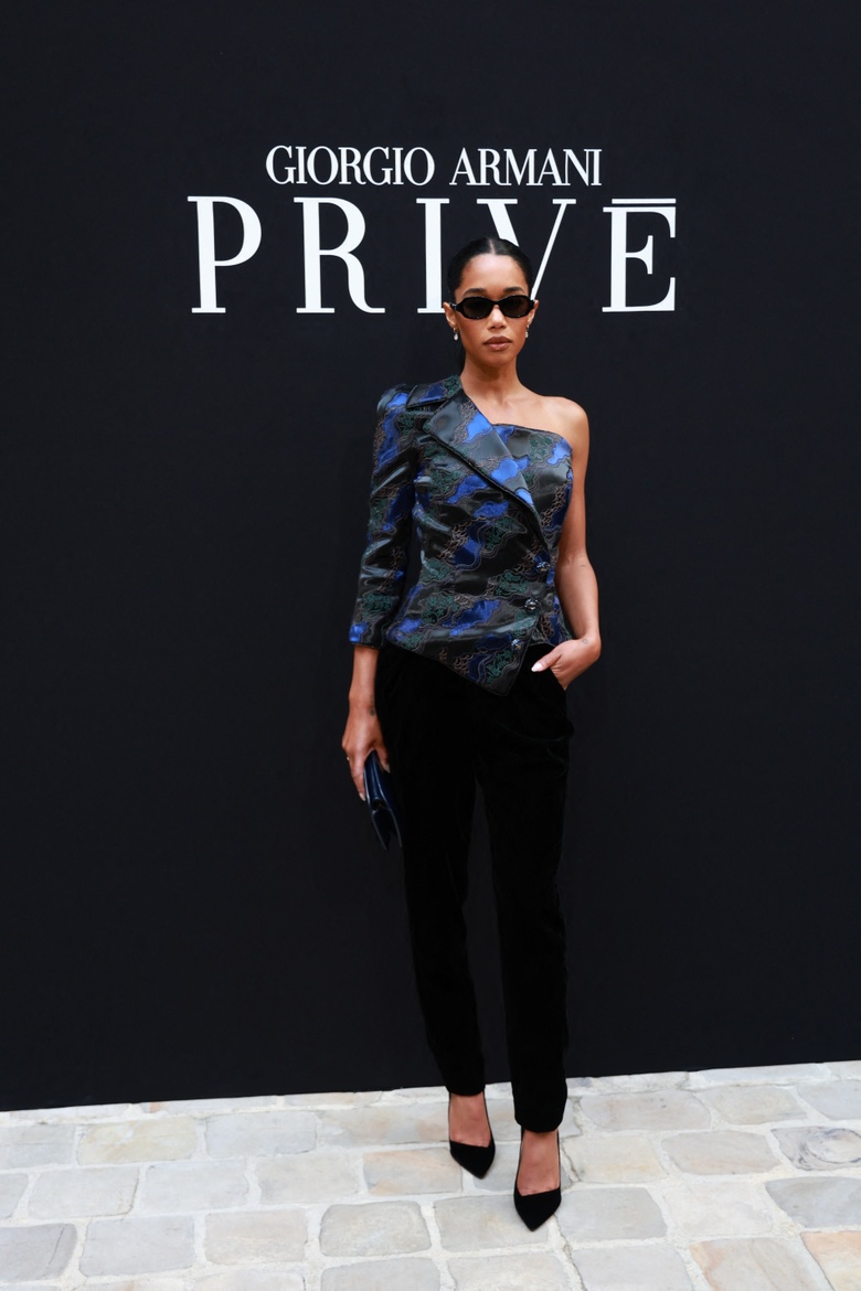 Laura Harrier Steals the Spotlight at Parisian Haute Couture Event