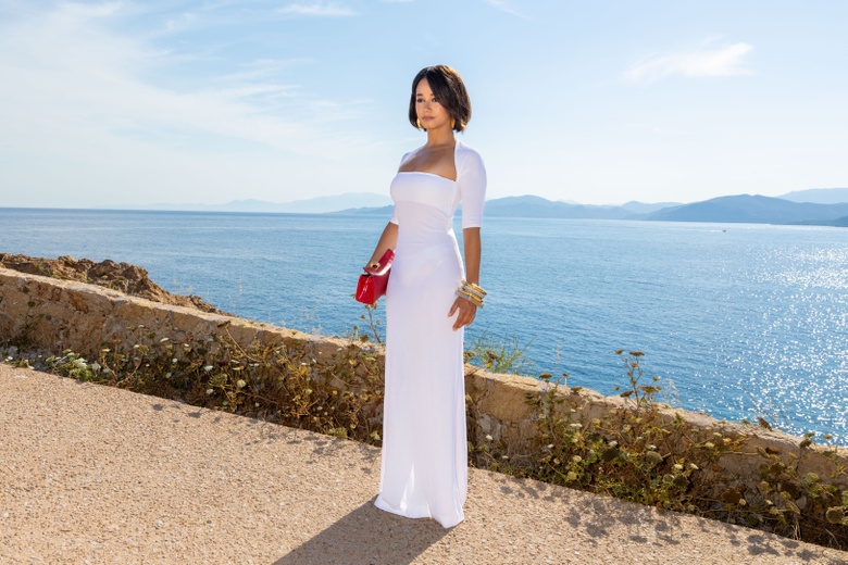 Lena Mahfouf Steals the Show at Jacquemus Photocall in L'Ile-Rousse