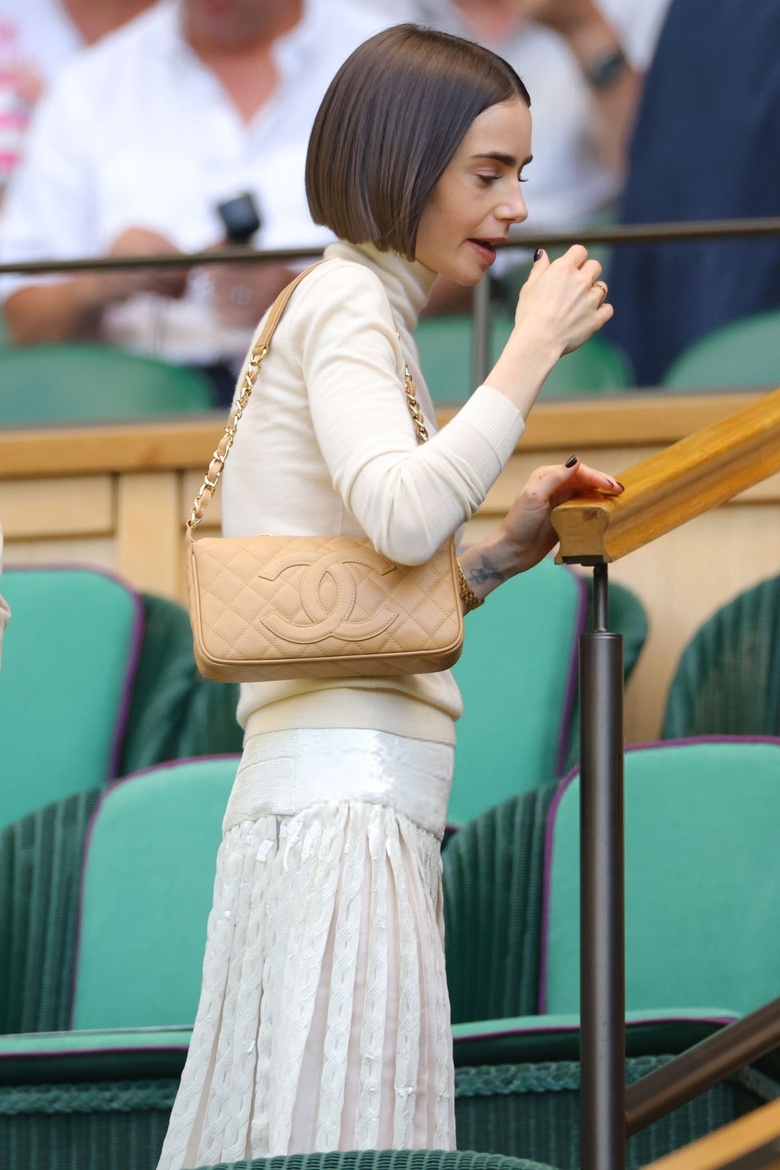 Lily Collins Captivates at Wimbledon and Parisian Fashion Events