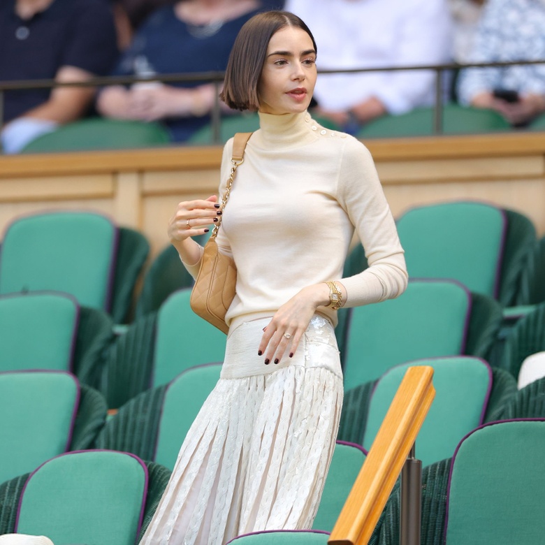 Lily Collins Captivates at Wimbledon and Parisian Fashion Events