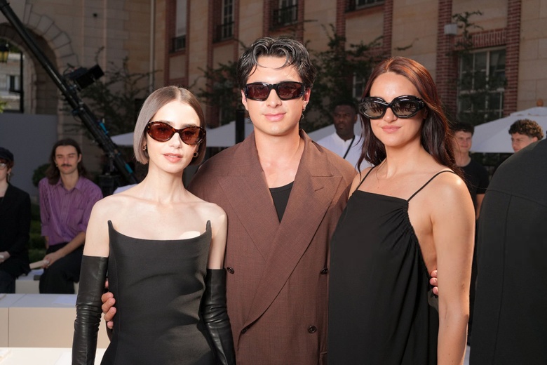 Lily Collins Brings Parisian Chic and Glamour to Fashion Week