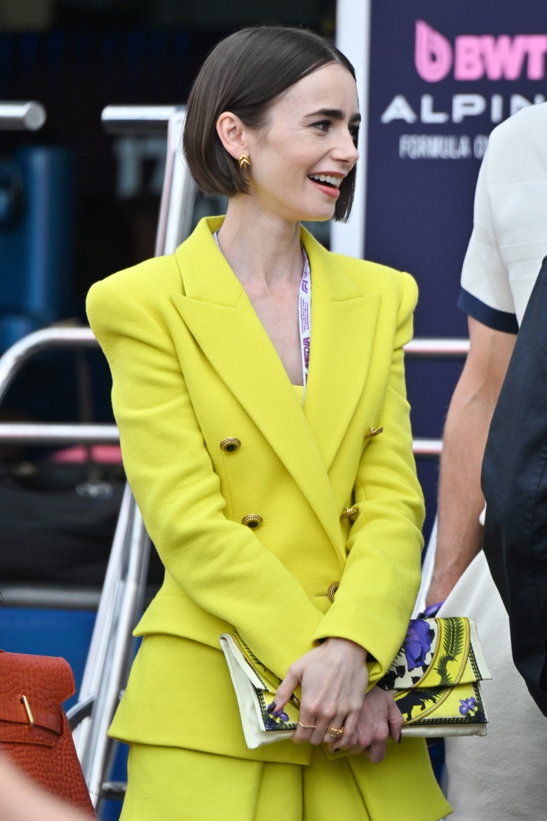 Lily Collins Shines in Stunning Festive Attire