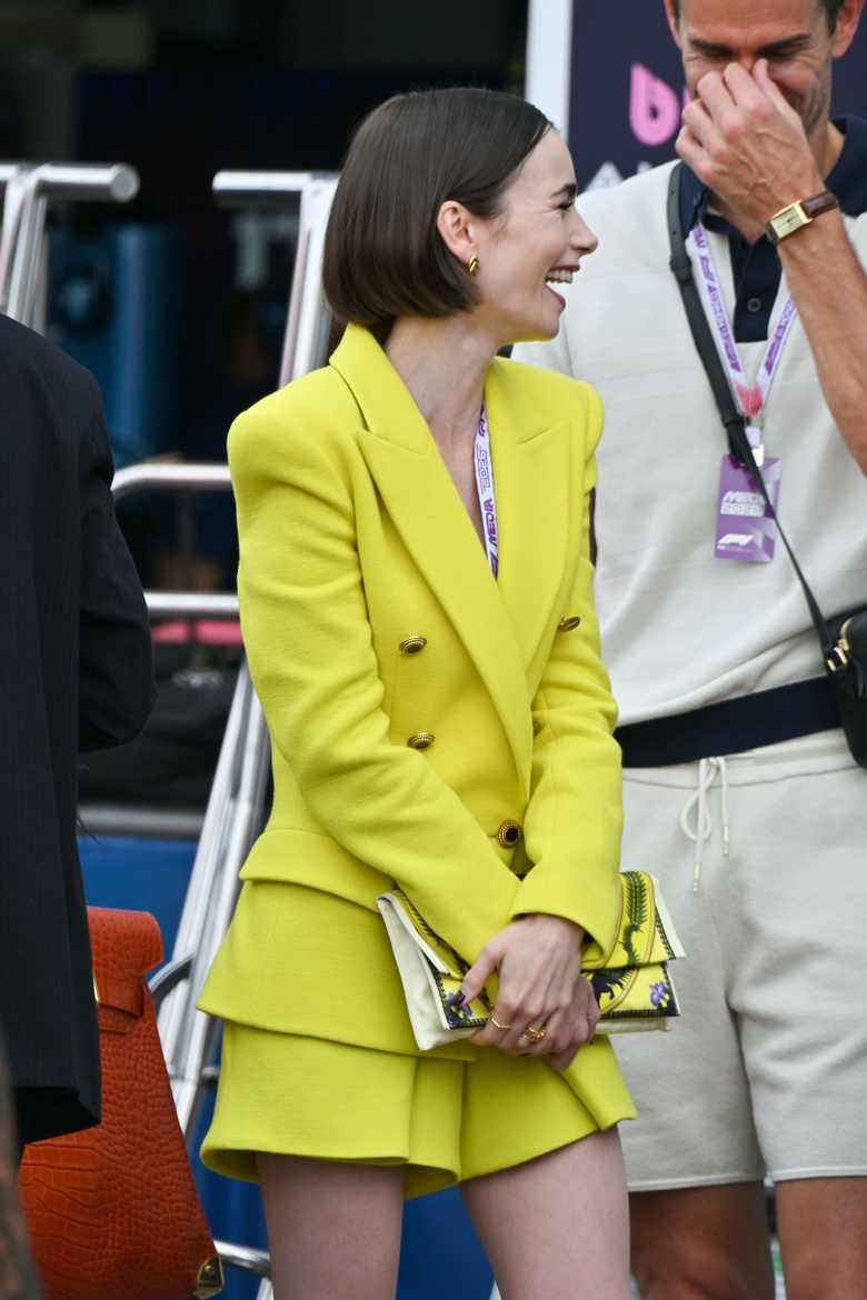 Lily Collins Shines in Stunning Festive Attire