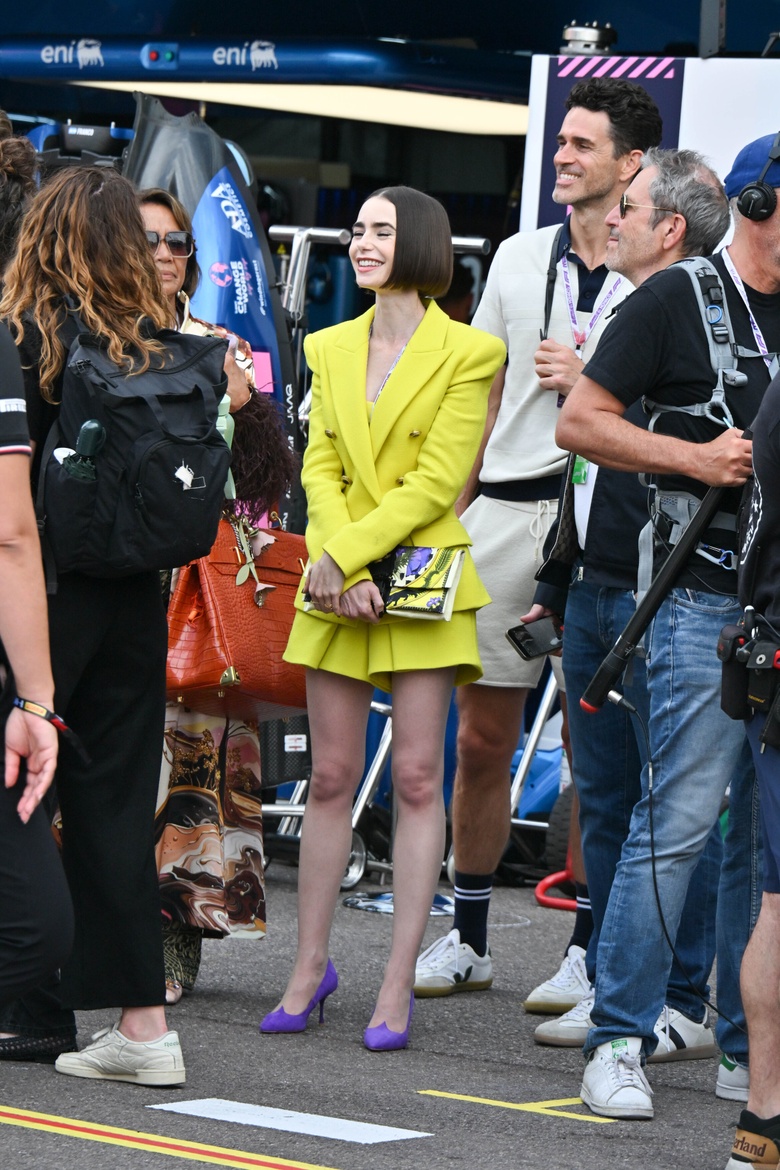 Lily Collins Shines in Stunning Festive Attire