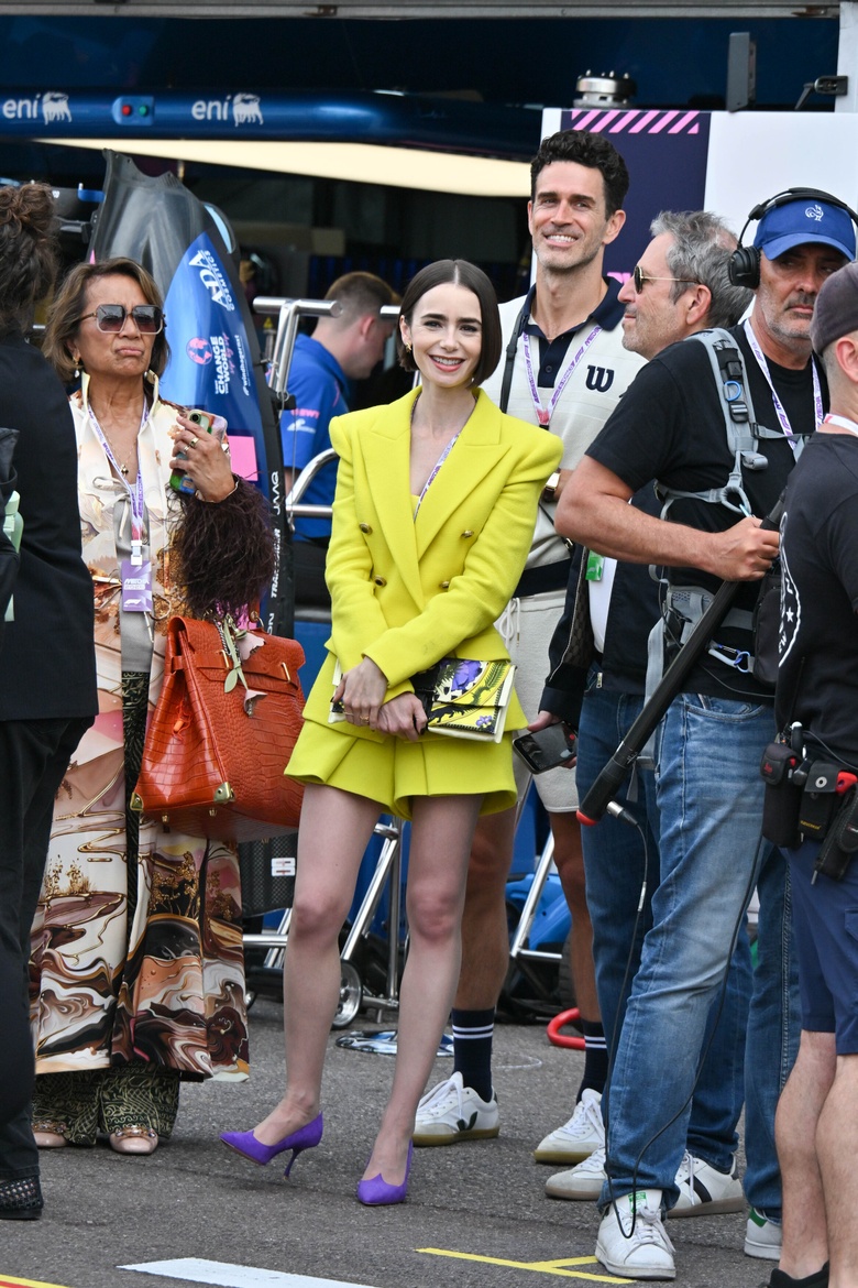 Lily Collins Shines in Stunning Festive Attire