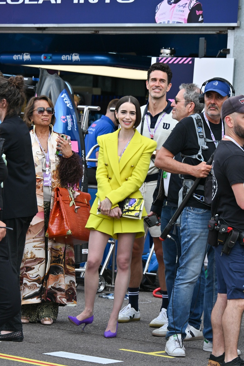 Lily Collins Shines in Stunning Festive Attire