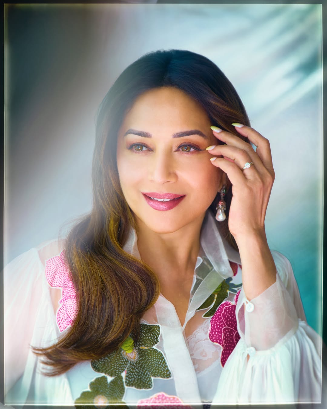 Madhuri Dixit: Ethereal Floral Dreams and Studio Radiance