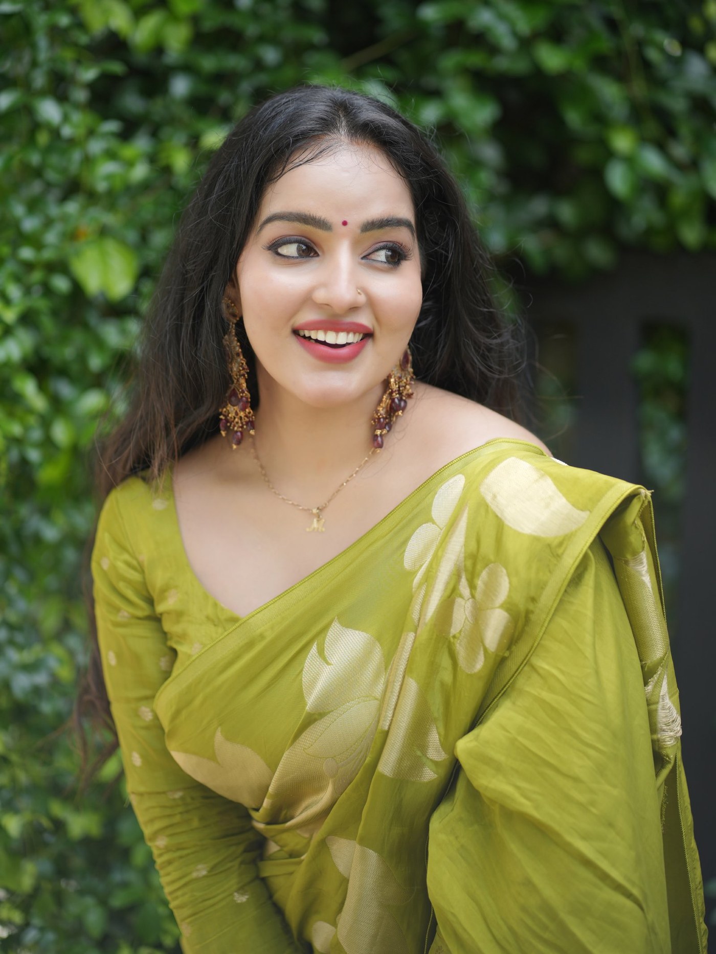 Malavika Menon's Lime Green Silk Saree Look is a Masterclass in Festive Elegance