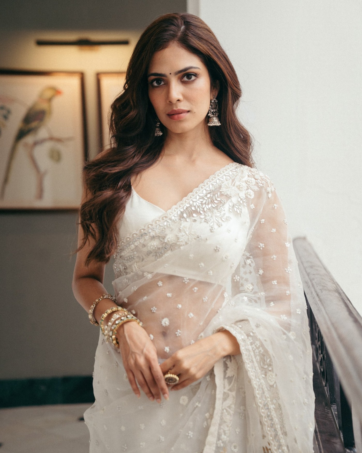 Malavika Mohanan's Effortless Mastery in a Sheer Saree