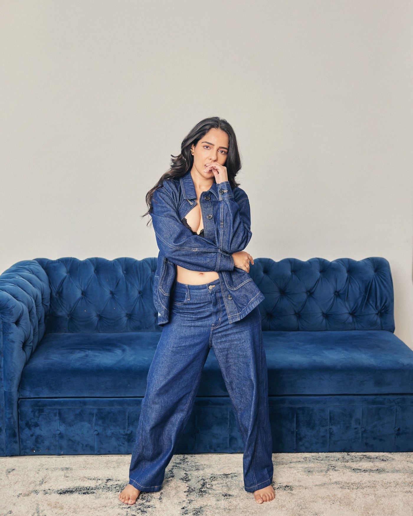 Malvi Malhotra Masters the Art of Denim Chic Streetwear Style
