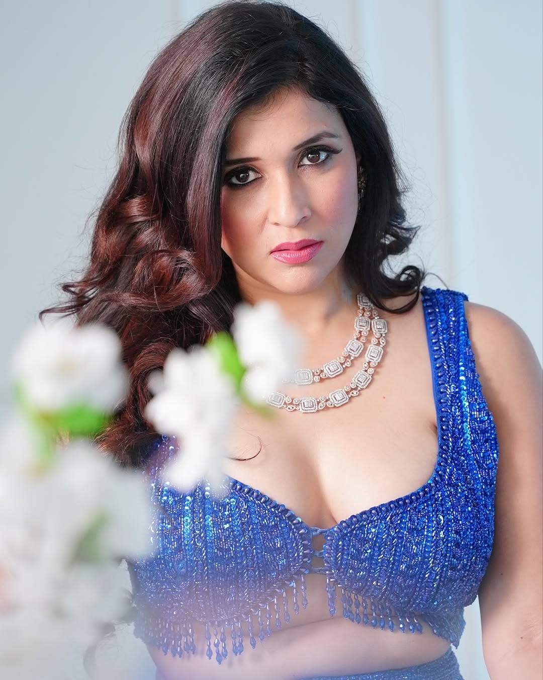 Polka Dots and Poses: Mannara Chopra's Chic Look