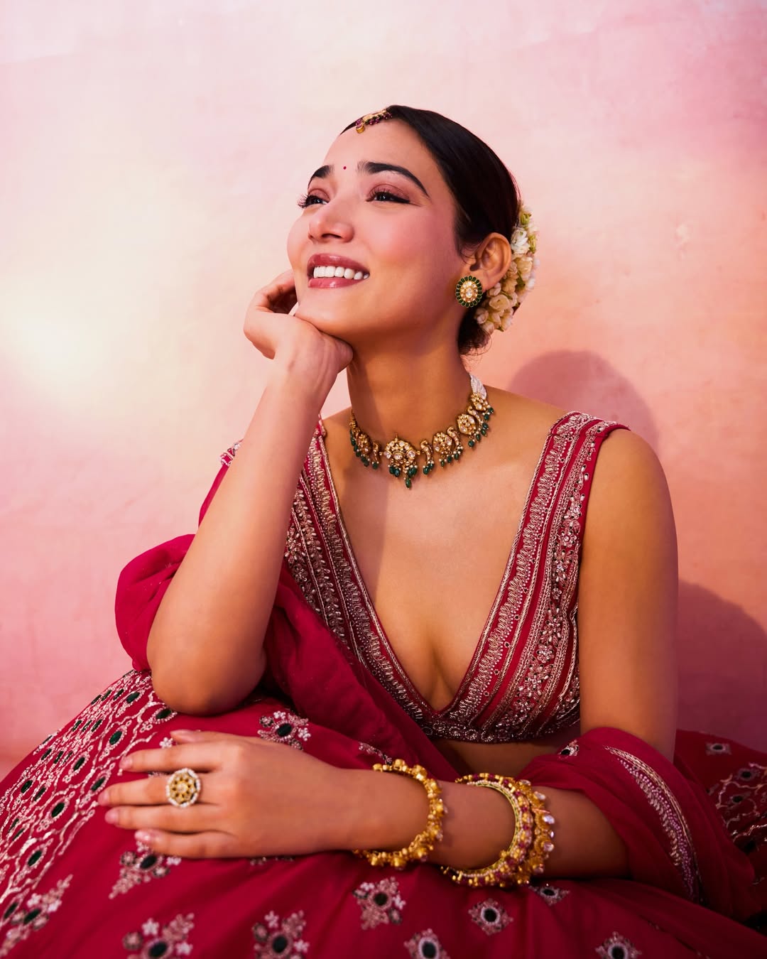 Medha Shankr's Stunning Red Lehenga Looks