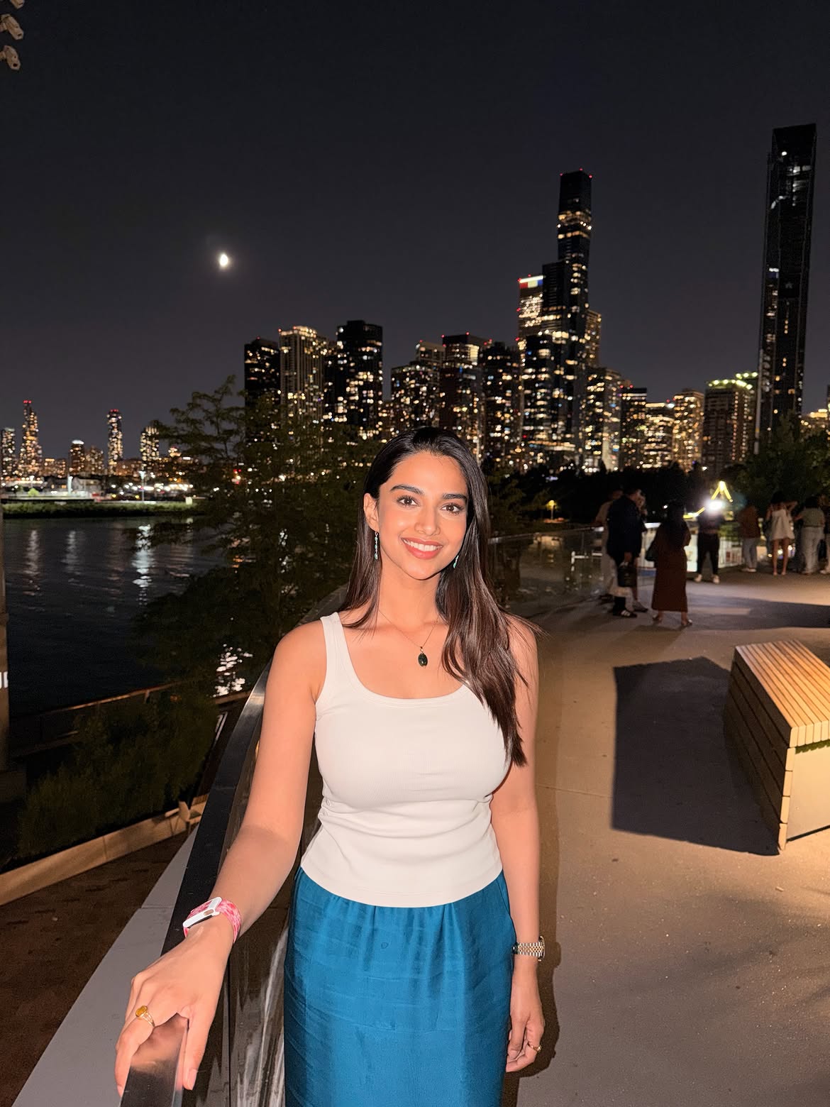 Navy Blue Dreams: Meenaakshi Chaudhary's Stunning Look