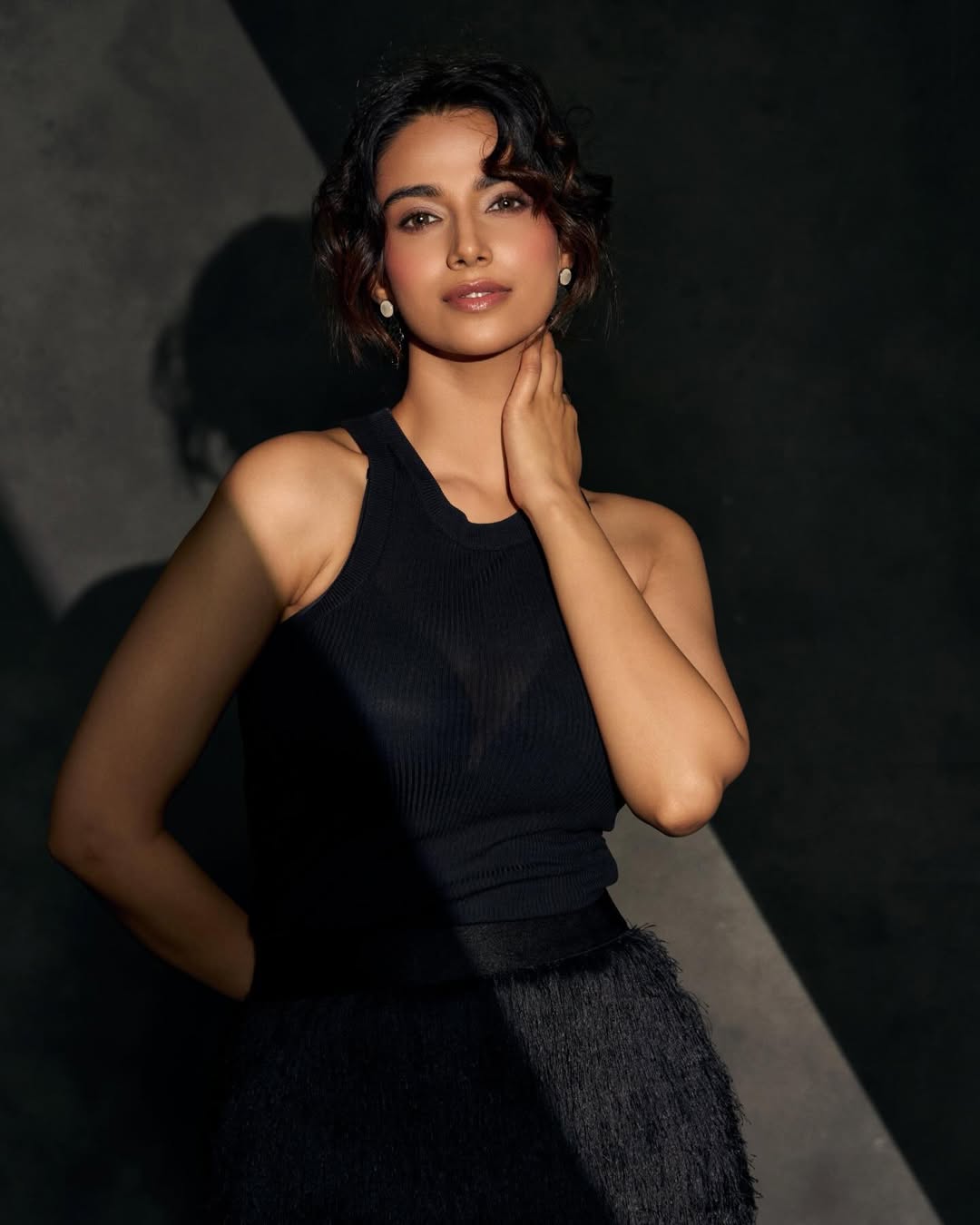 Meenakshi Chaudhary's Dark & Dramatic Studio Look