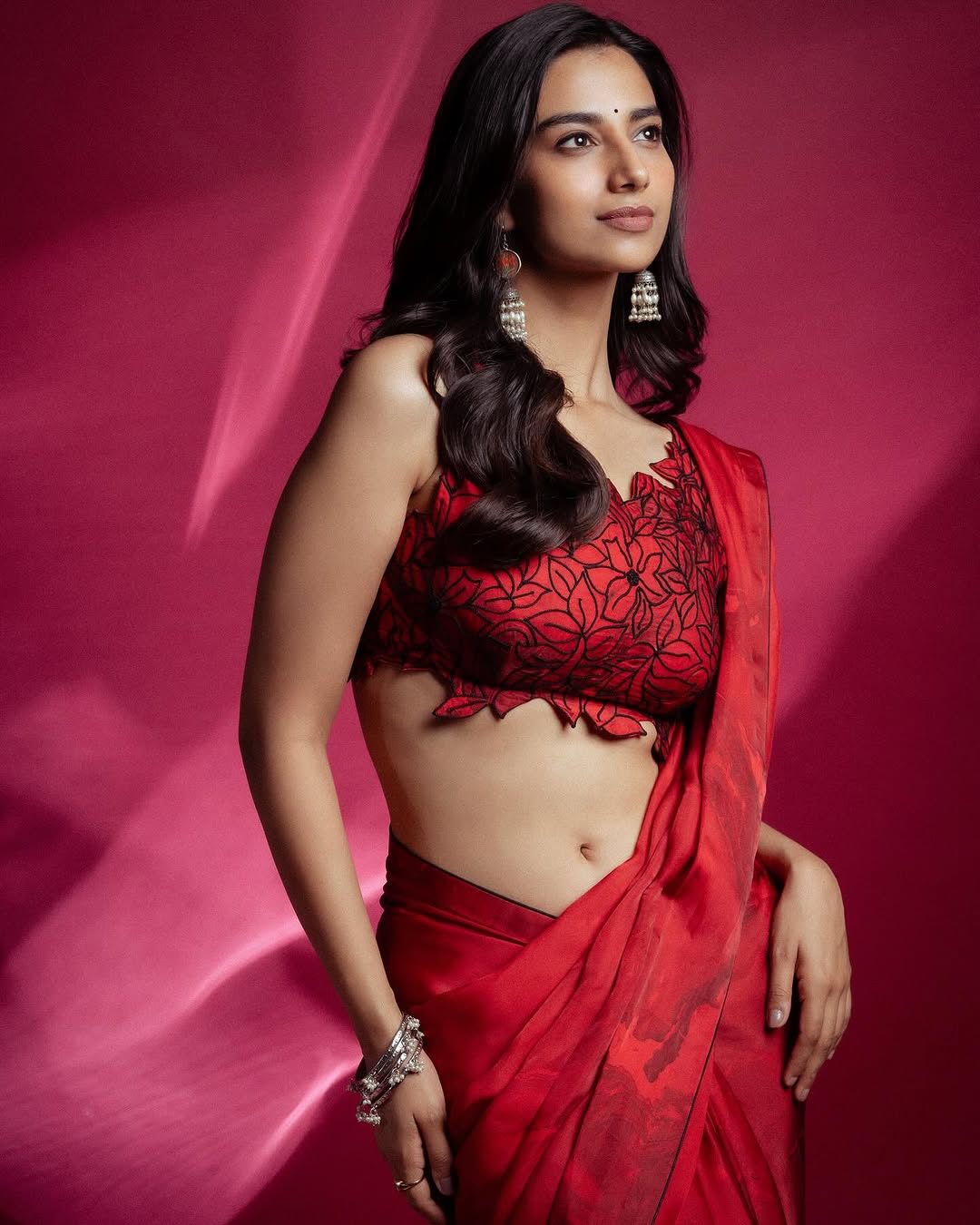 Meenakshi Chaudhary's Sharp Black and White Statement
