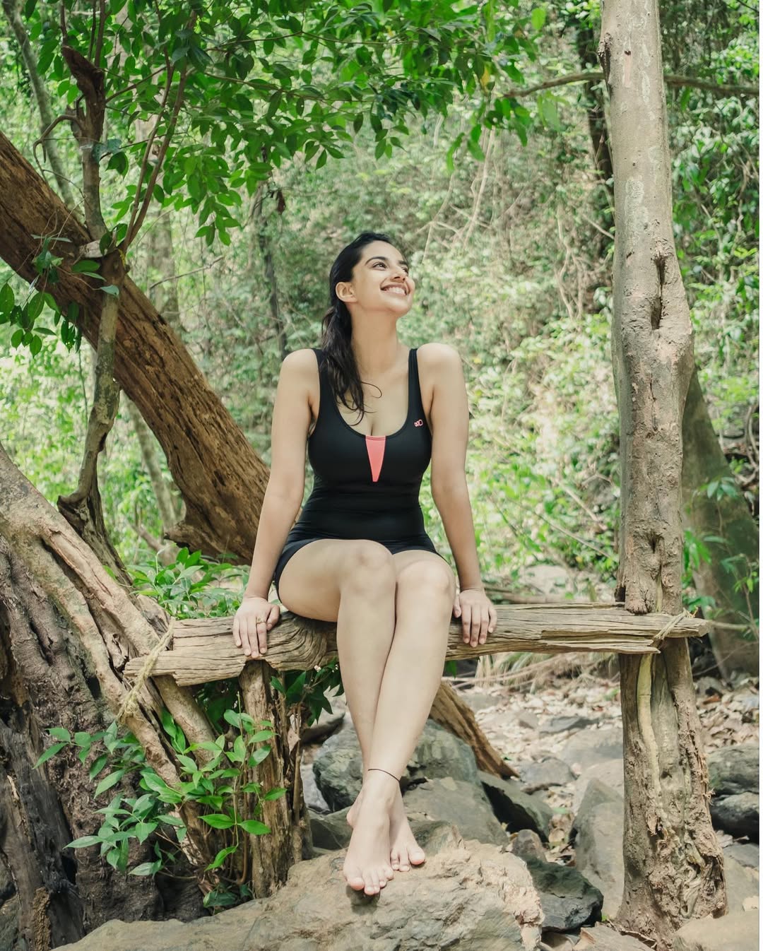 Meenakshi Chaudhary's Sharp Black and White Statement