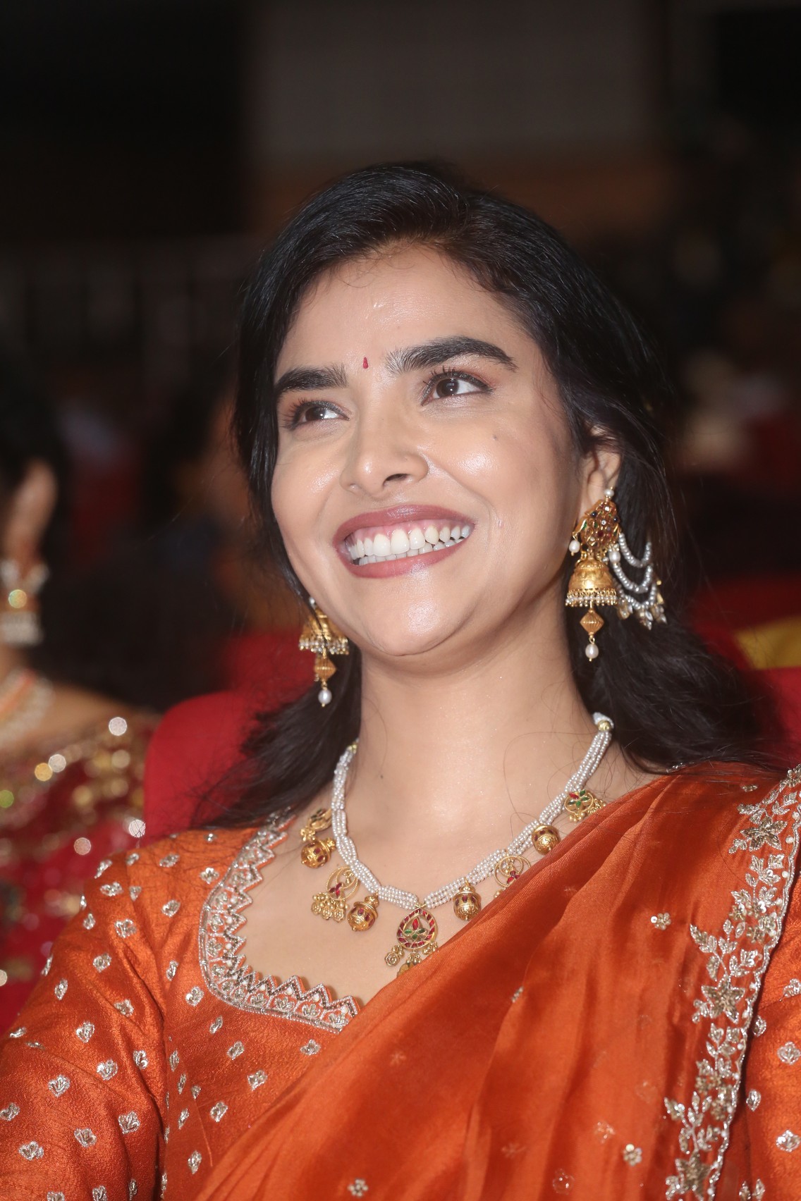 Meenakshi Goswami Radiates Timeless Indian Elegance on the Red Carpet