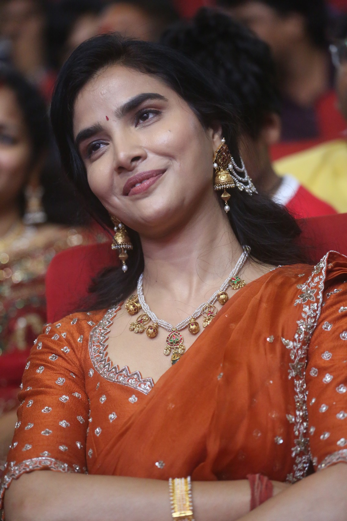 Meenakshi Goswami Radiates Timeless Indian Elegance on the Red Carpet