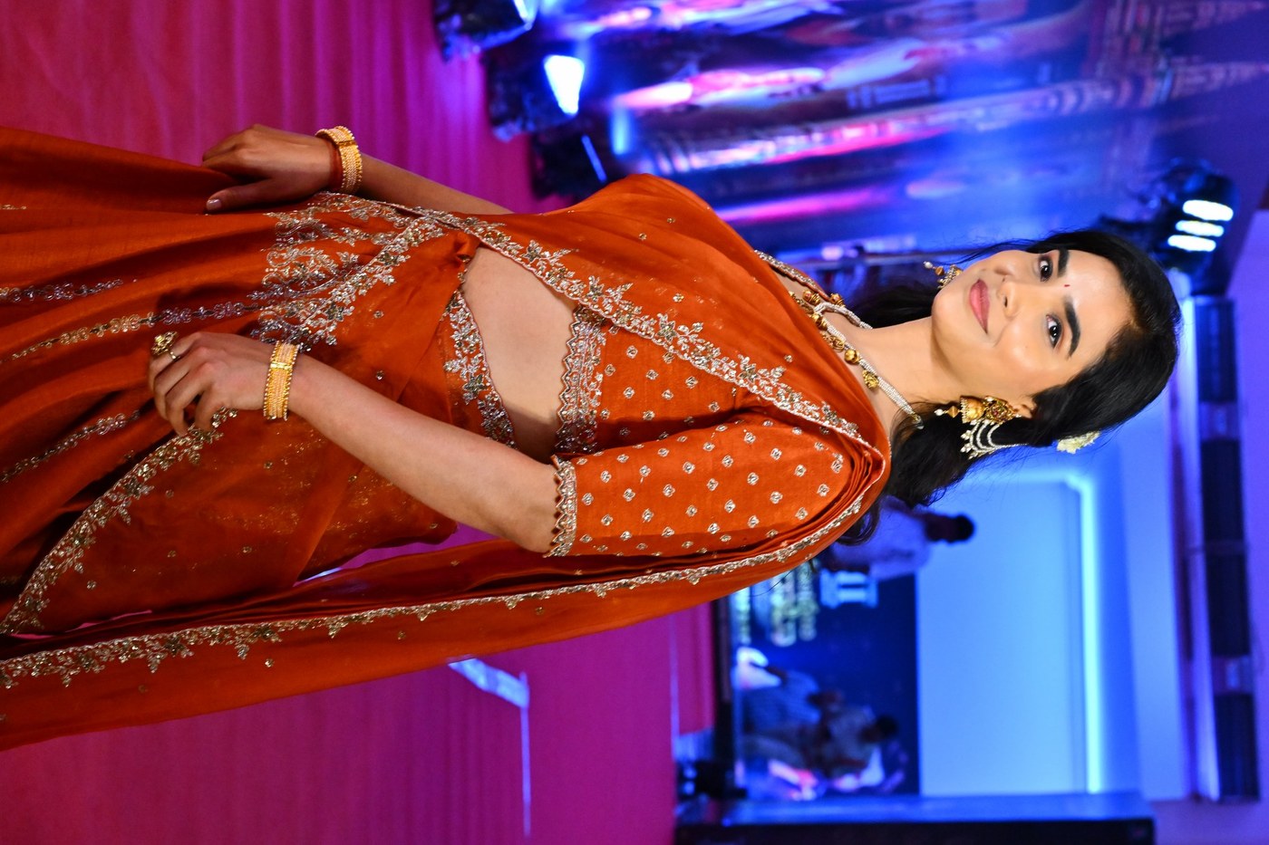 Meenakshi Goswami Radiates Timeless Indian Elegance on the Red Carpet