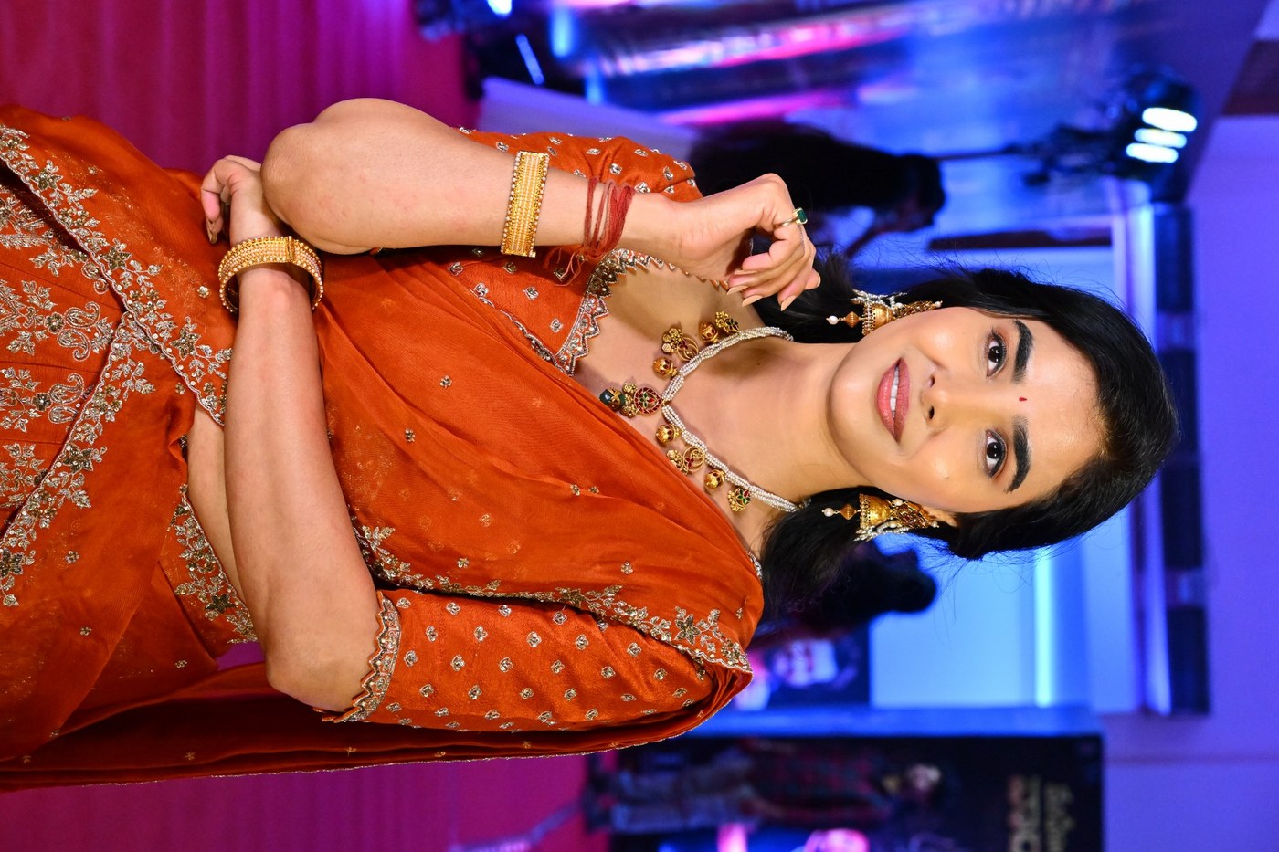 Meenakshi Goswami Radiates Timeless Indian Elegance on the Red Carpet