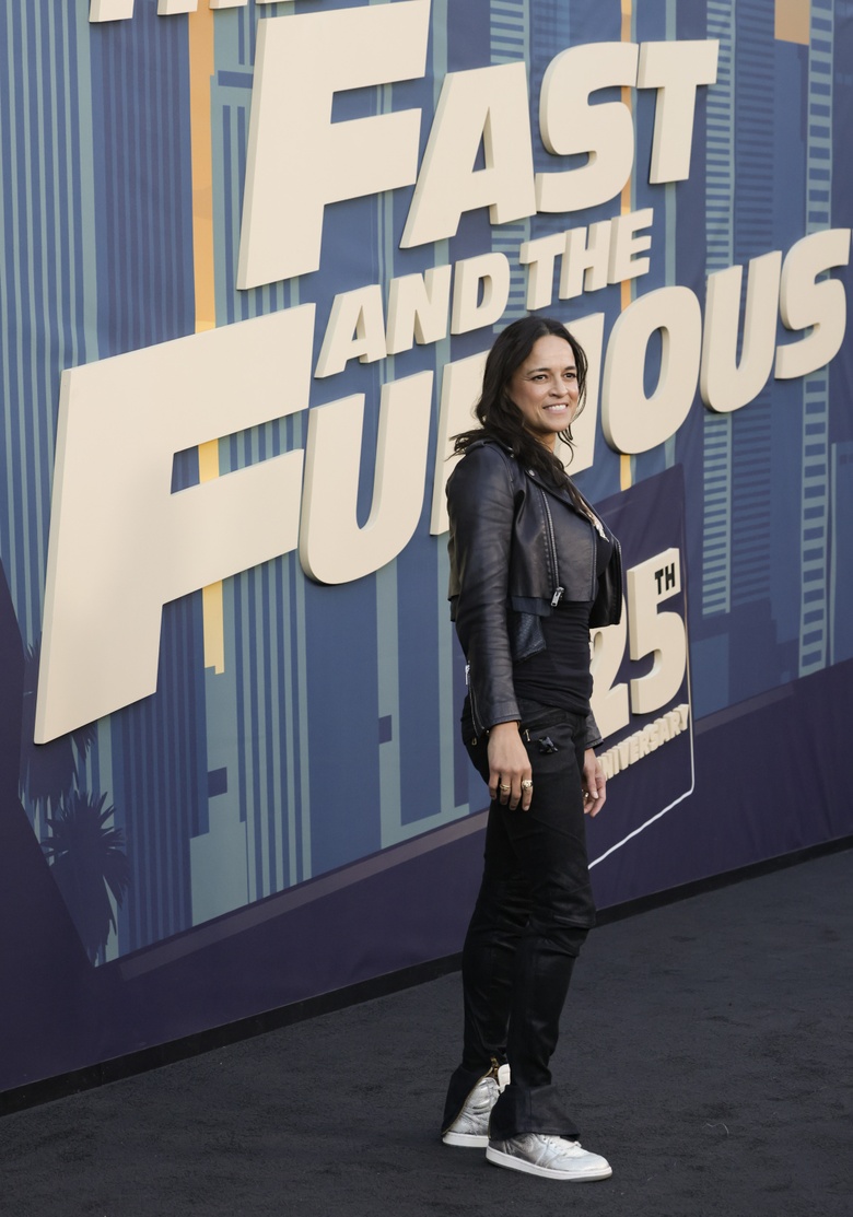 Michelle Rodriguez Brings Fierce Style to Hollywood Red Carpet Glamour