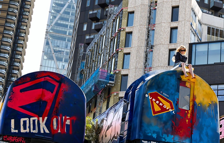 Milly Alcock attends a photocall event in London while promoting the series 'Supergirl.