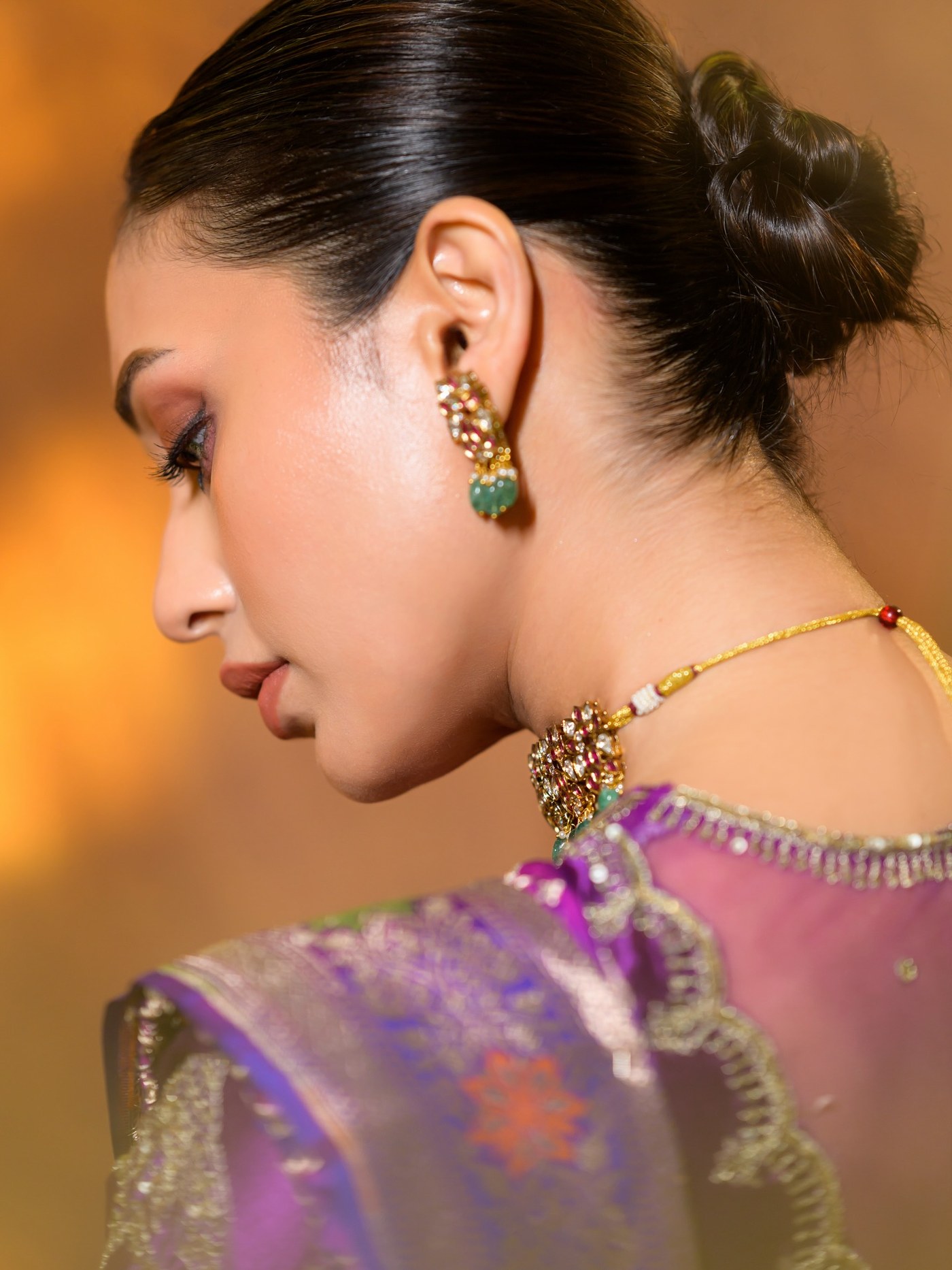 Mimi Chakraborty’s Regal Purple Saree is the Ultimate Festive Fashion Statement