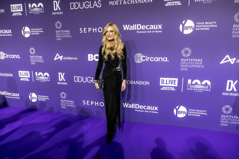 Mirja Du Mont Shines at the German Perfume Award Event