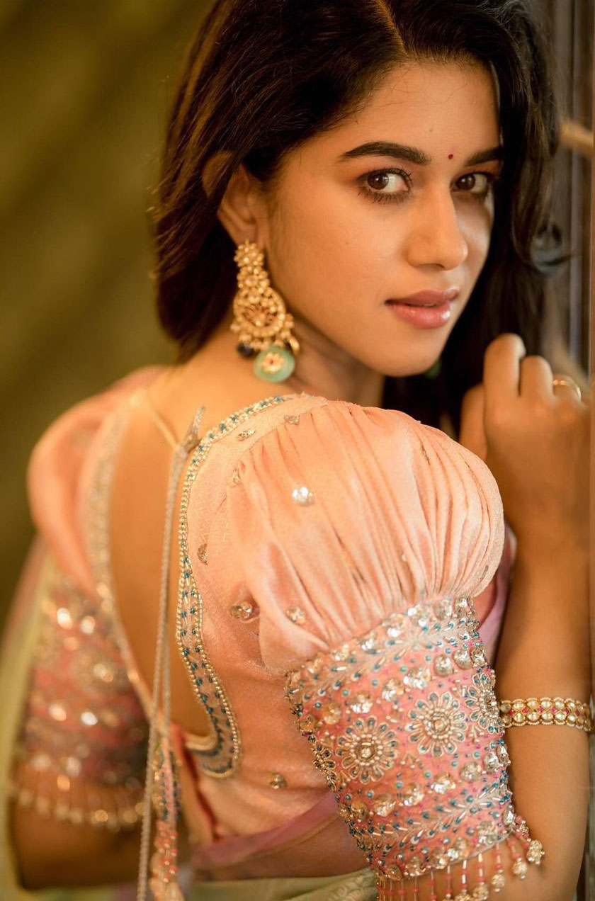 Mirnalini Ravi Stunning Saree Photos HD Traditional Glamour