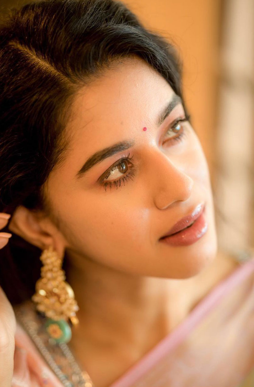 Mirnalini Ravi Stunning Saree Photos HD Traditional Glamour