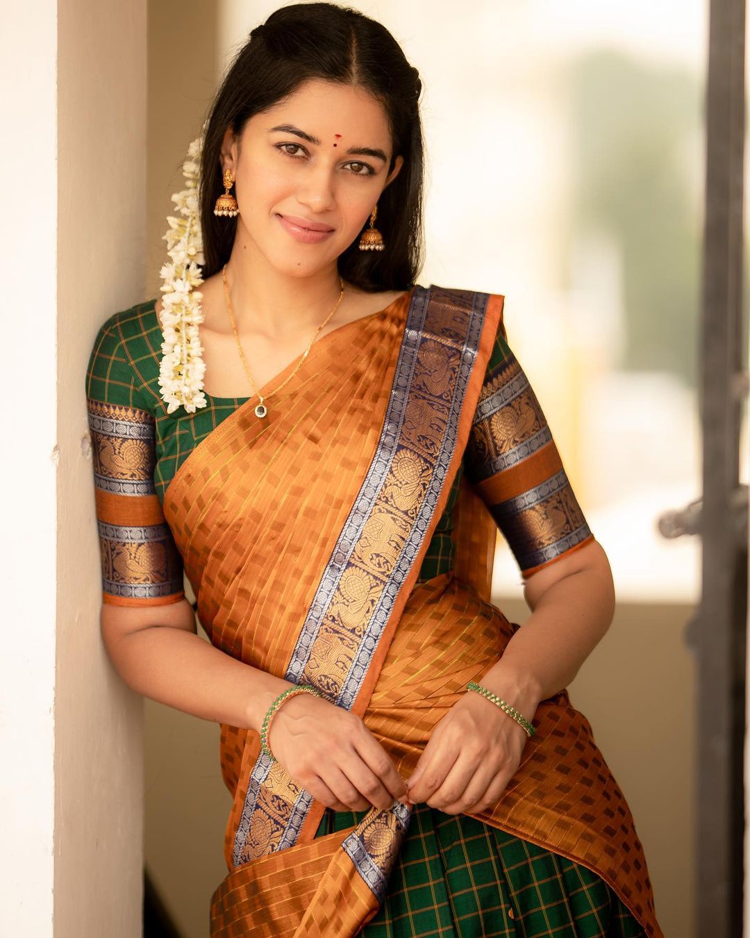 Mirnalini Ravi Ugadi 2023 Saree Photos Collection