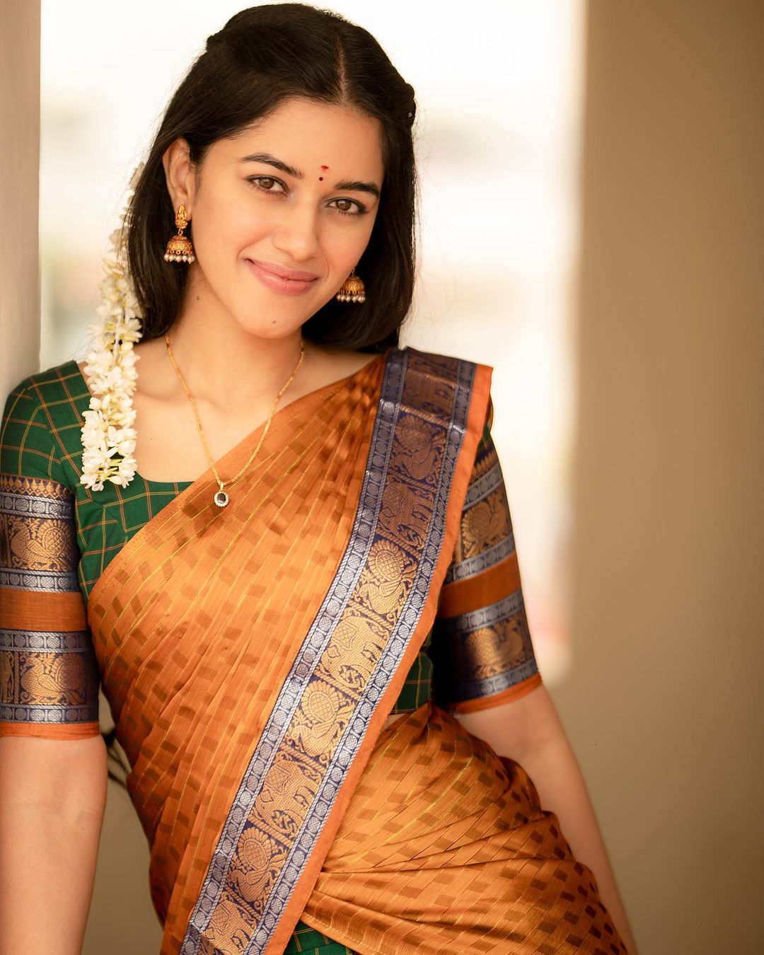 Mirnalini Ravi Ugadi 2023 Saree Photos Collection