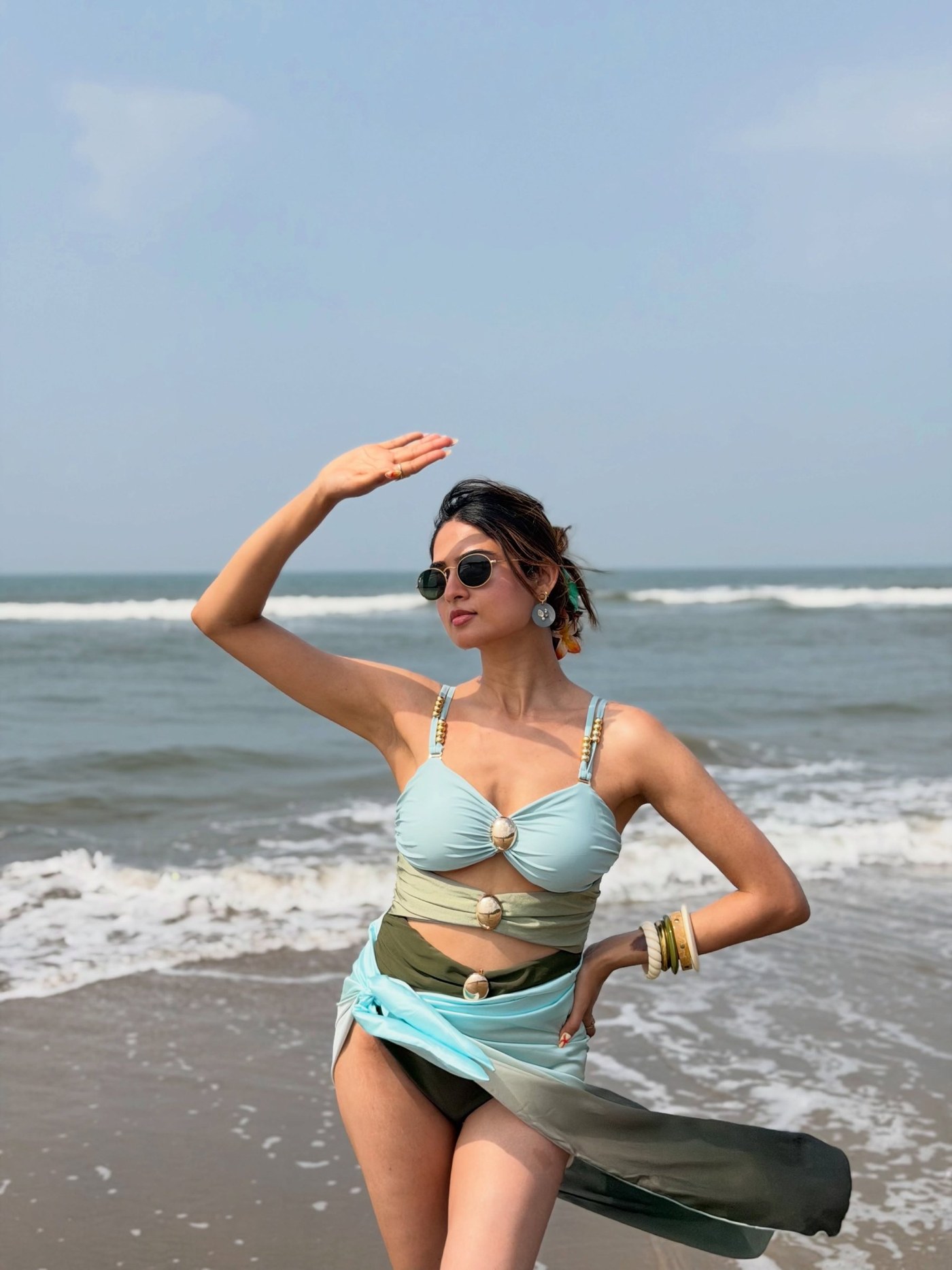 Moksha Kushal's Breezy Beach Style Nails the Ultimate Vacation Vibe