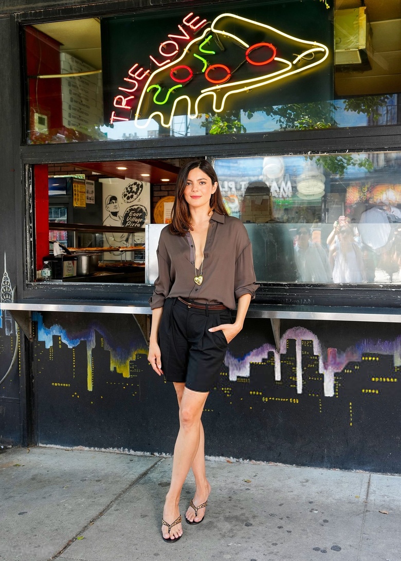 Monica Barbaro's Radiant Arrival at the 'One Night Only' Photocall