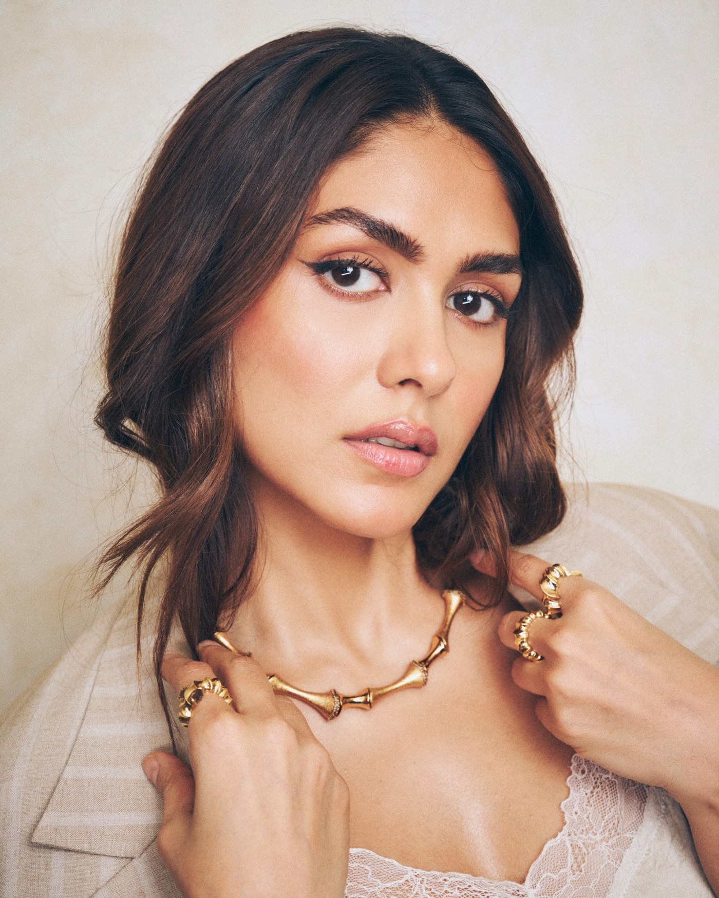 Mrunal Thakur’s Beige Power Suit: Redefining Modern Feminine Strength