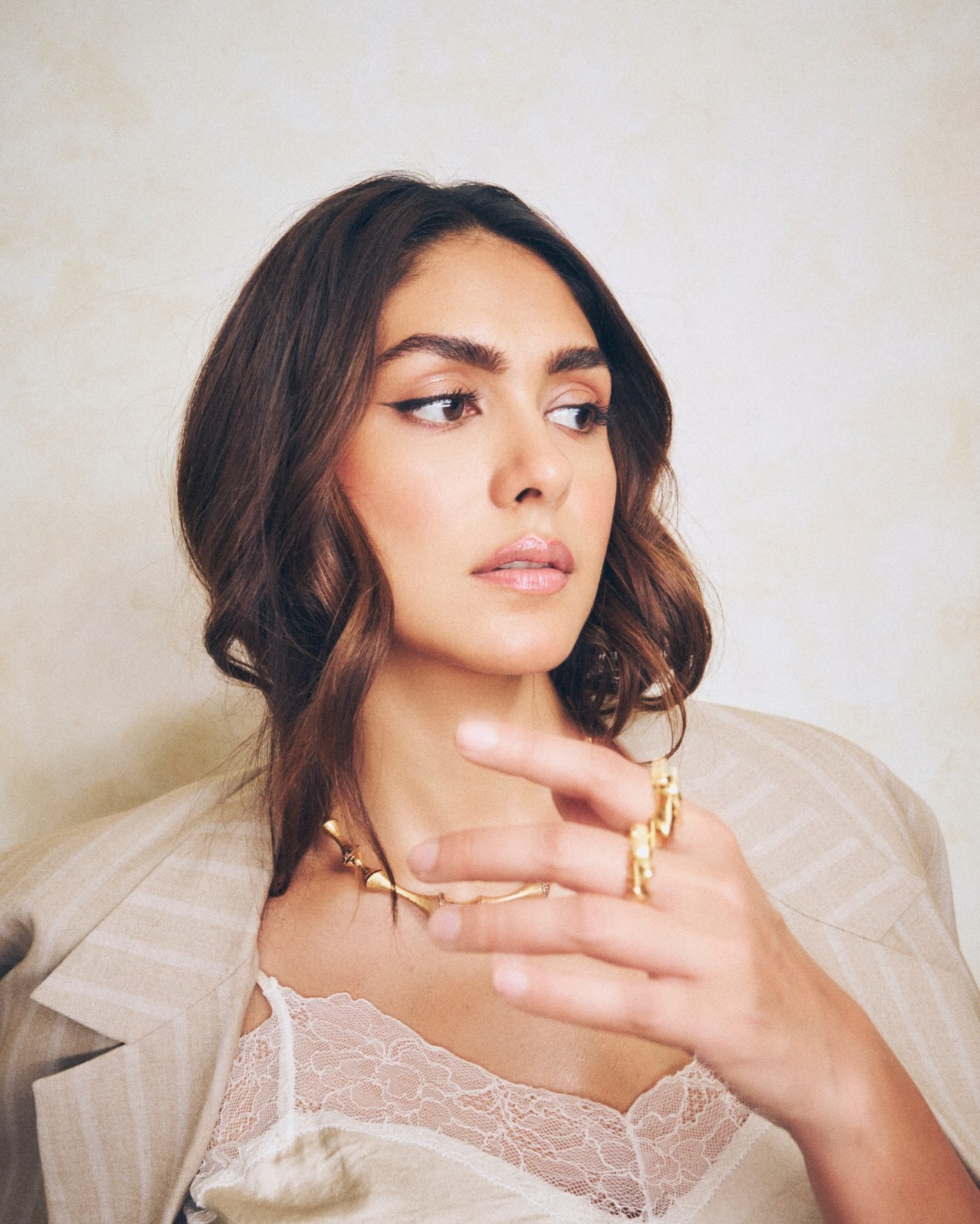 Mrunal Thakur’s Beige Power Suit: Redefining Modern Feminine Strength