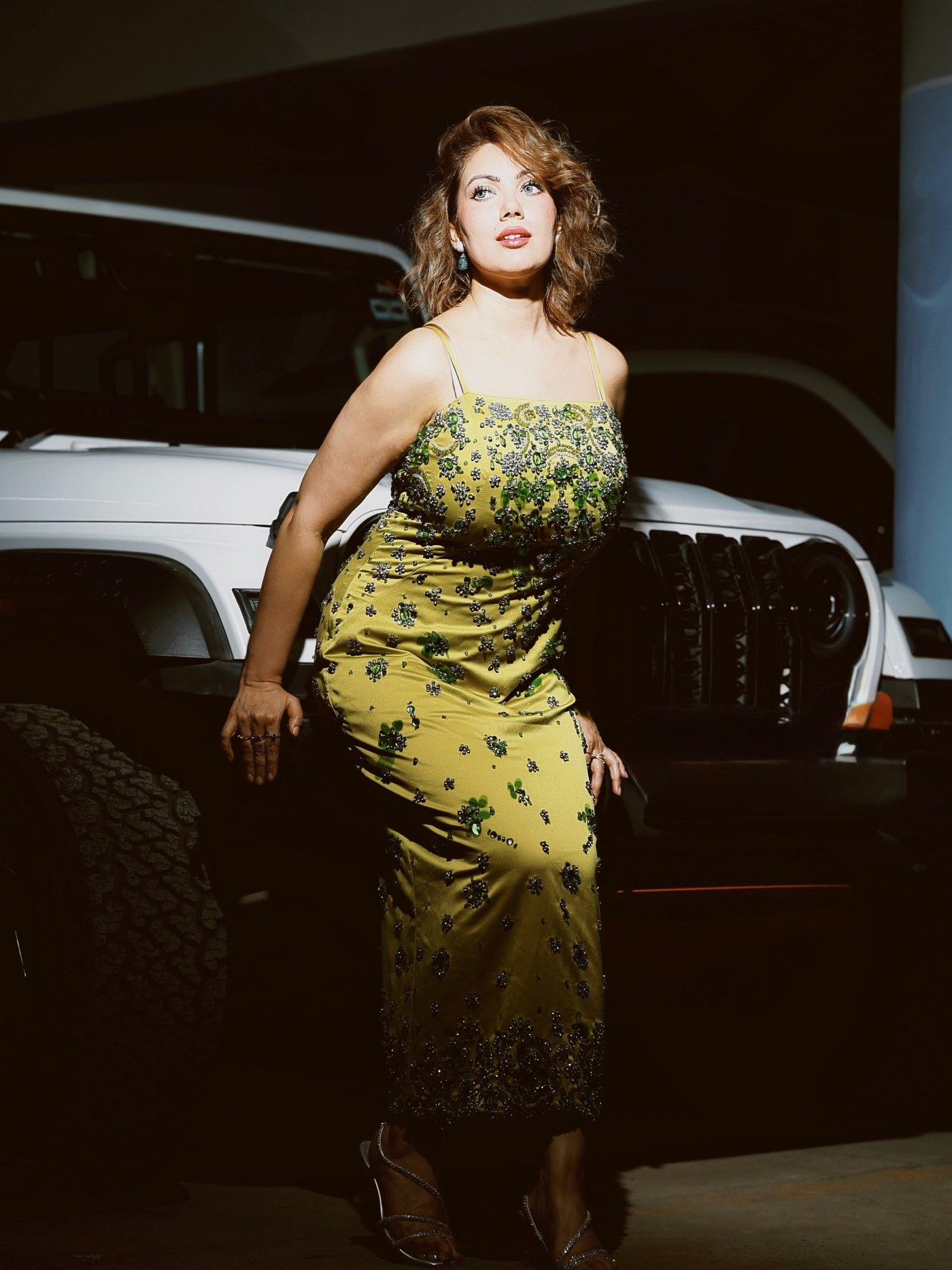Munmun Dutta Radiates Confident Glamour in Bold Yellow Gown