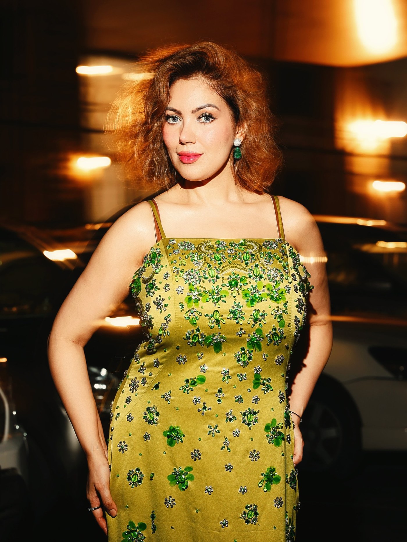 Munmun Dutta Radiates Confident Glamour in Bold Yellow Gown