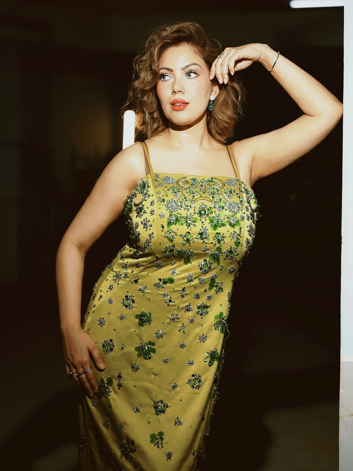 Munmun Dutta Radiates Confident Glamour in Bold Yellow Gown