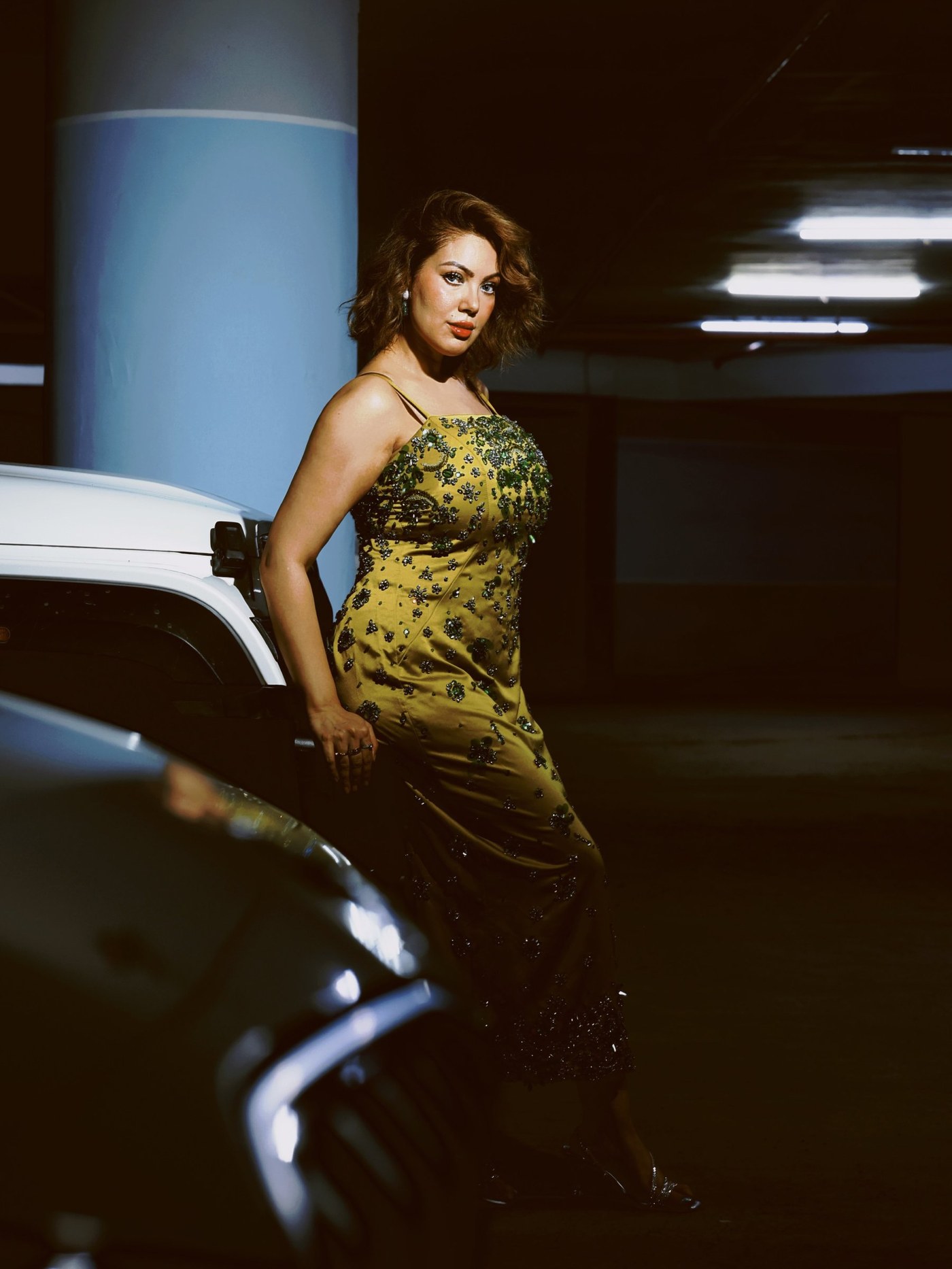 Munmun Dutta Radiates Confident Glamour in Bold Yellow Gown