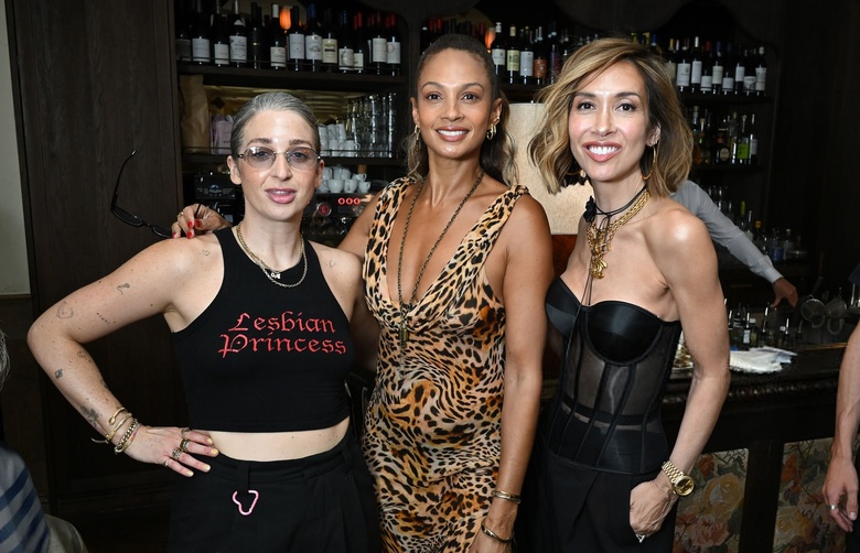 Myleene Klass arrives looking polished and stylish at a public event in London.