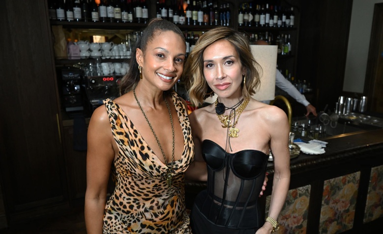 Myleene Klass Radiates Effortless Style at London's Social Scene