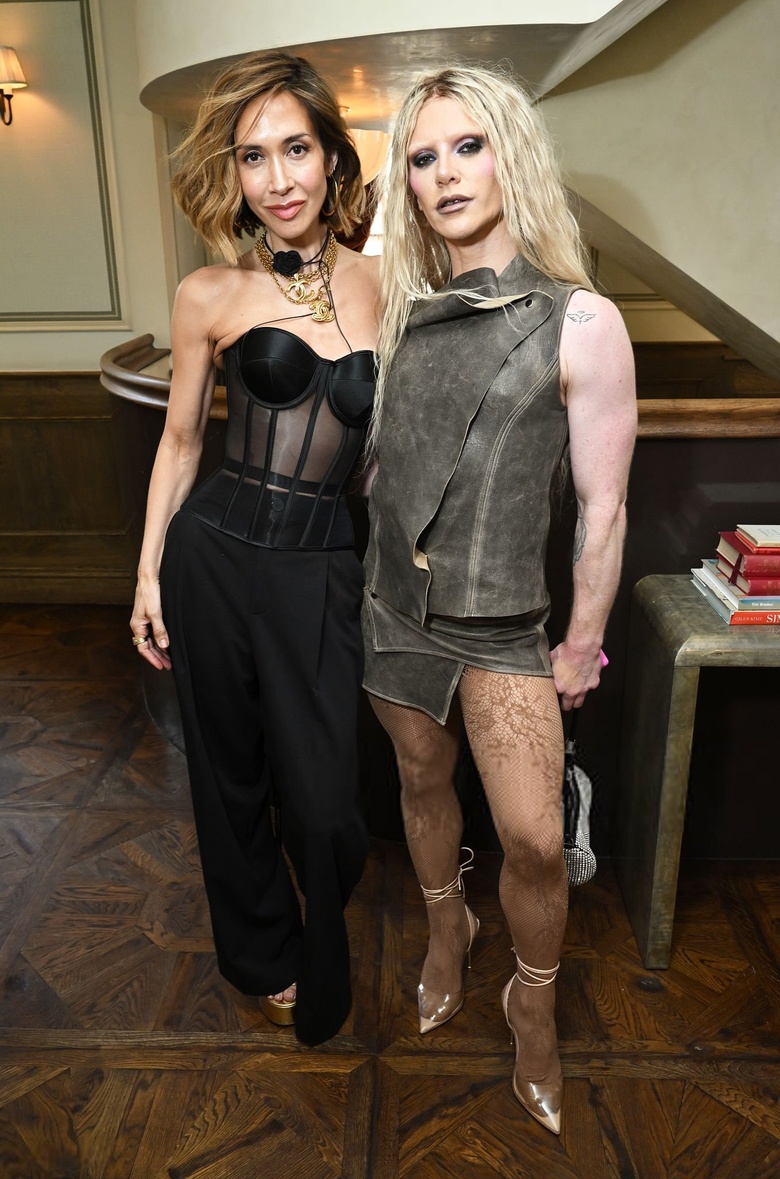 Myleene Klass Radiates Effortless Style at London's Social Scene
