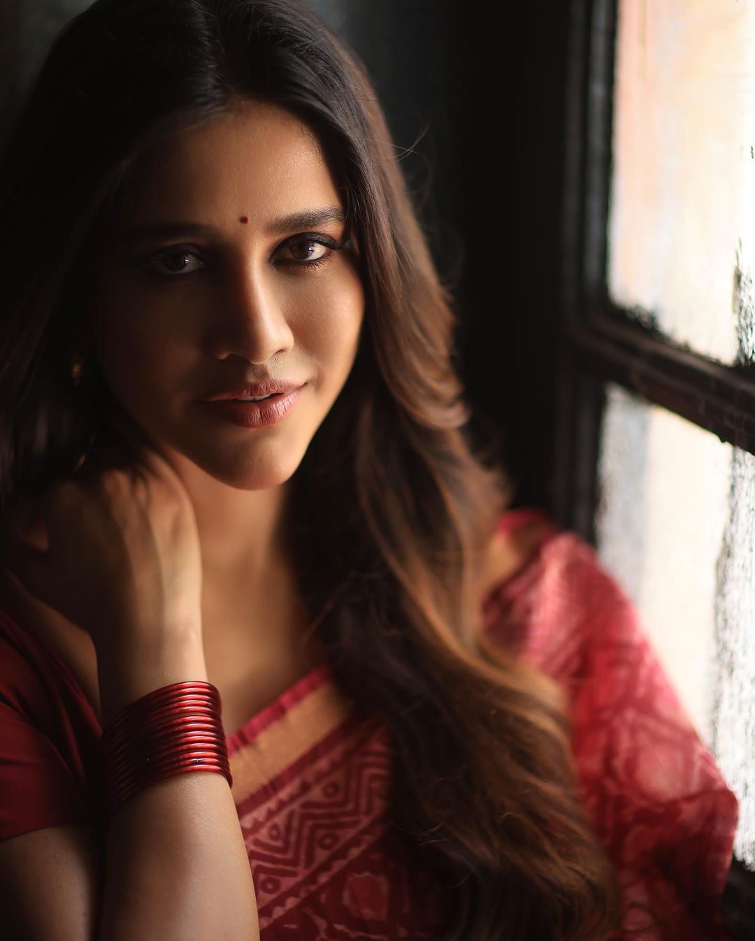 Nabha Natesh Latest Saree Photos Traditional Glamour