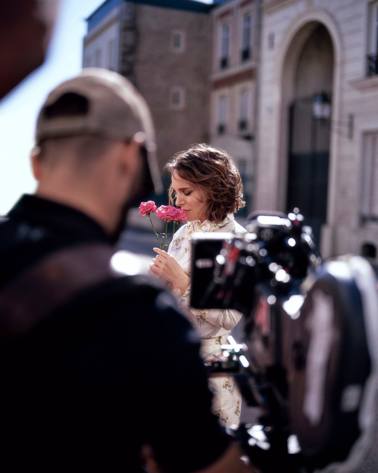 Natalie Portman is pictured showcasing an elegant look while promoting a brand in Paris. - Photos & Updates