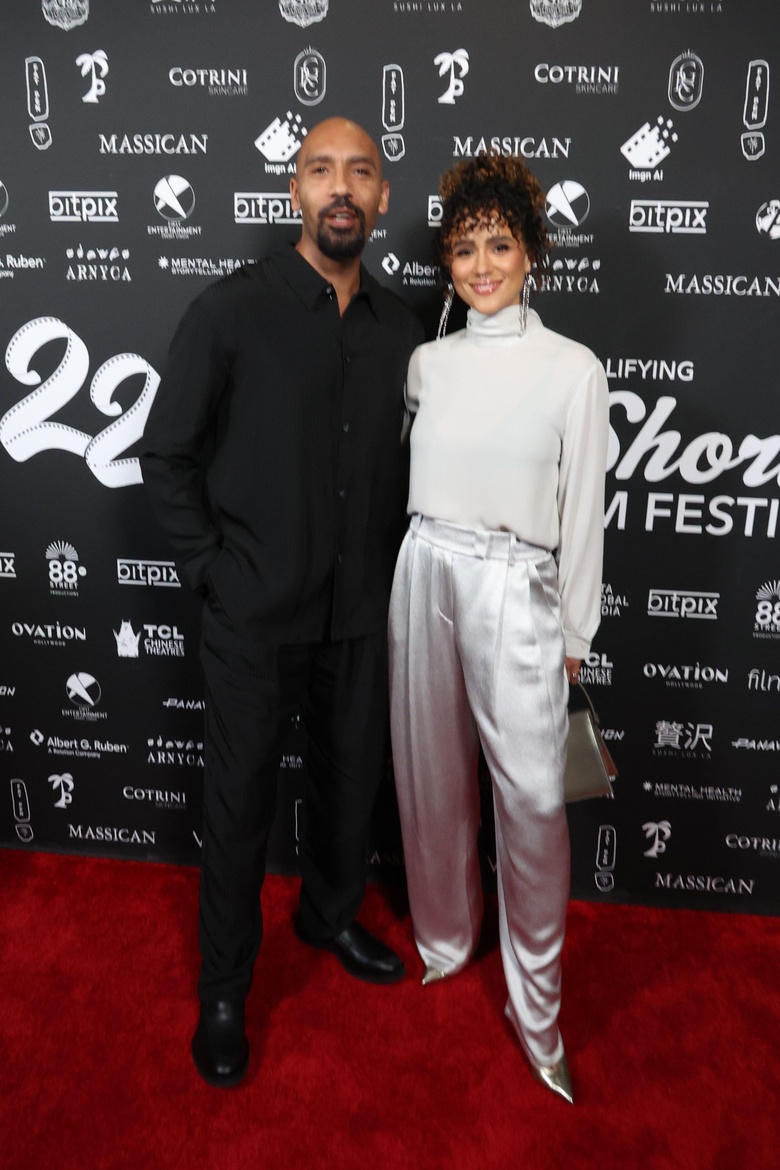 Nathalie Emmanuel attends the 22nd Annual Hollyshorts Film Festival Closing Night in Los Angeles.